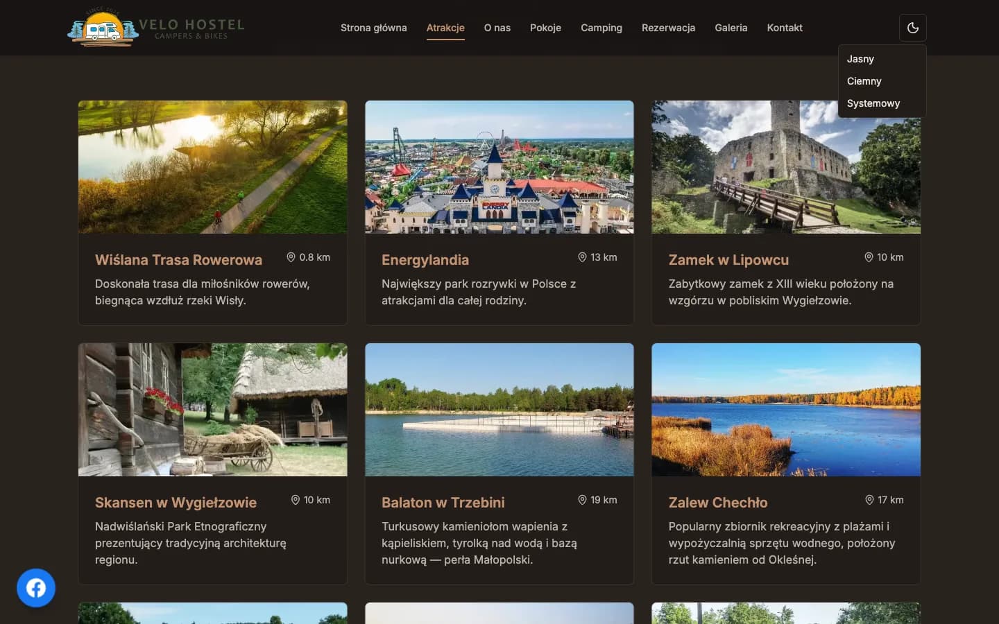 Velo Hostel Okleśna — zrzut ekranu 2