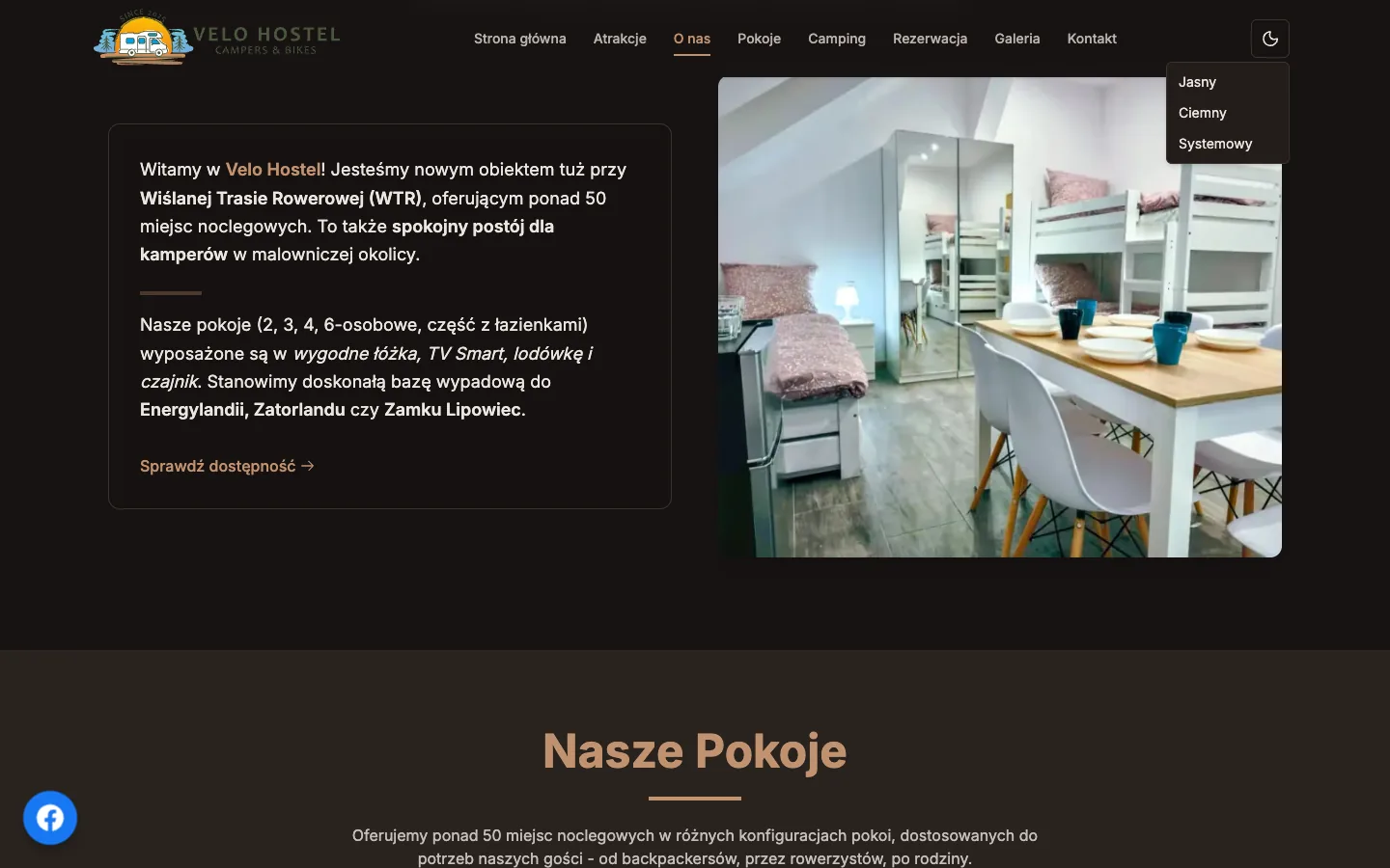 Velo Hostel Okleśna — zrzut ekranu 3